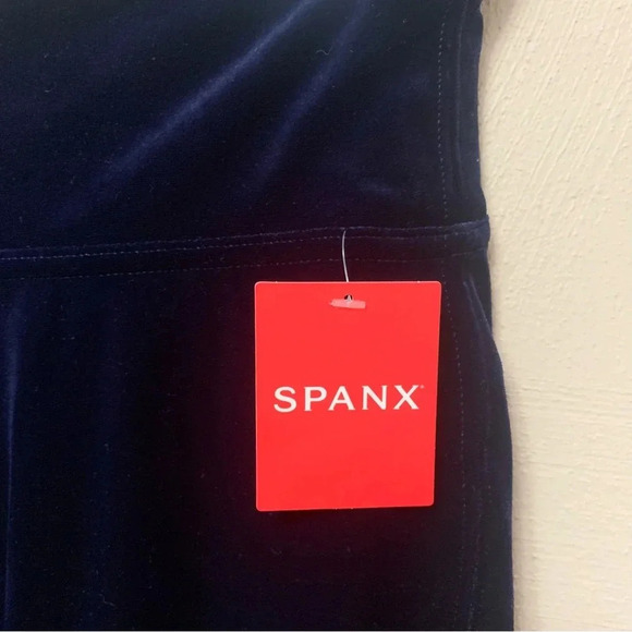 Spanx Blue Velvet Leggings Size Small NWT New - Picture 11 of 15